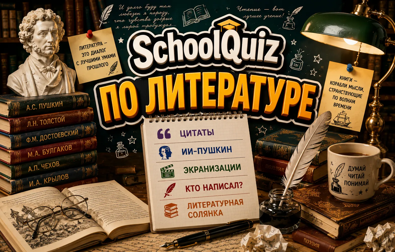 Школьный квиз по литературе